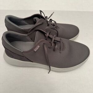 Kizik Madrid Eco Knit Sneakers Mens 11 Women’s 12.5 Gray Hands Free Lace Up